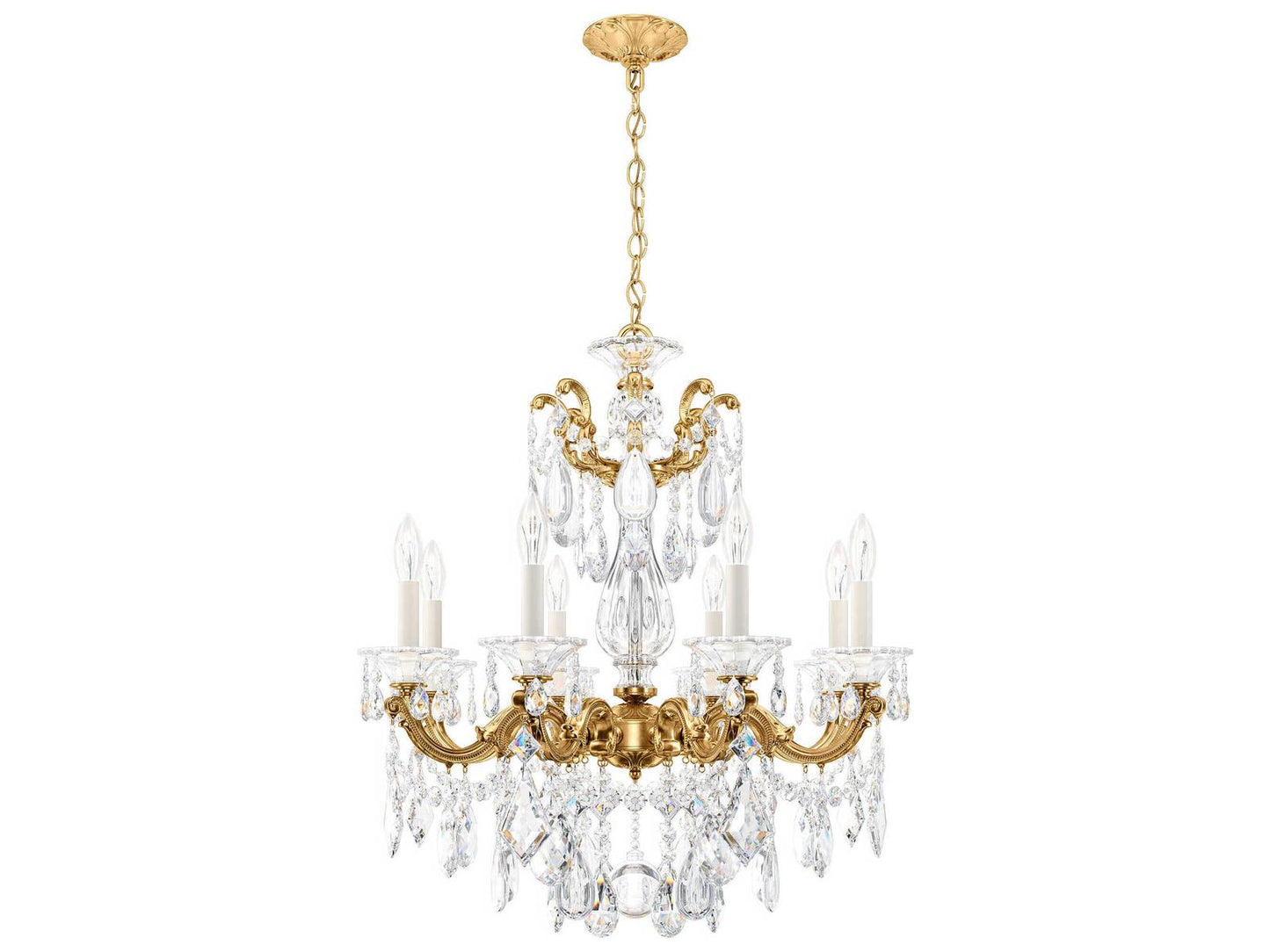 Schonbek La Scala 8-Light Candelabra Chandelier