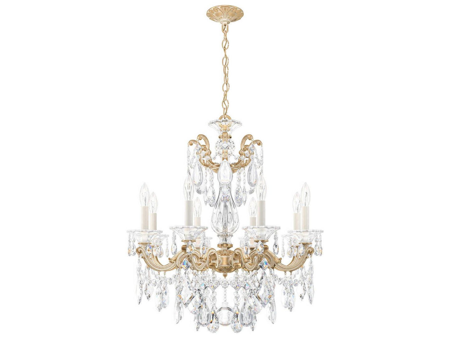 Schonbek La Scala 8-Light Candelabra Chandelier