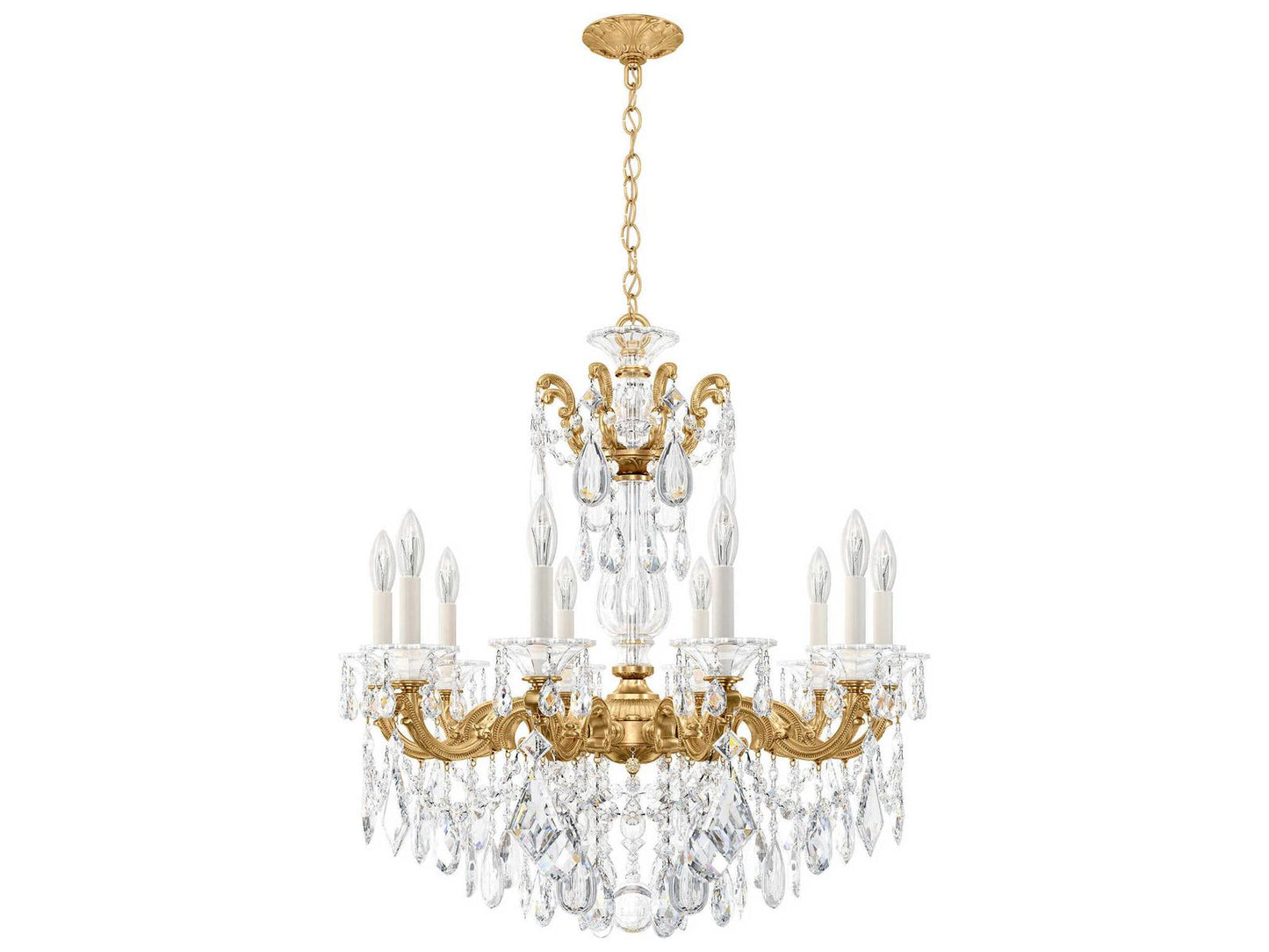 Schonbek 10-Light La Scala Candelabra Chandelier