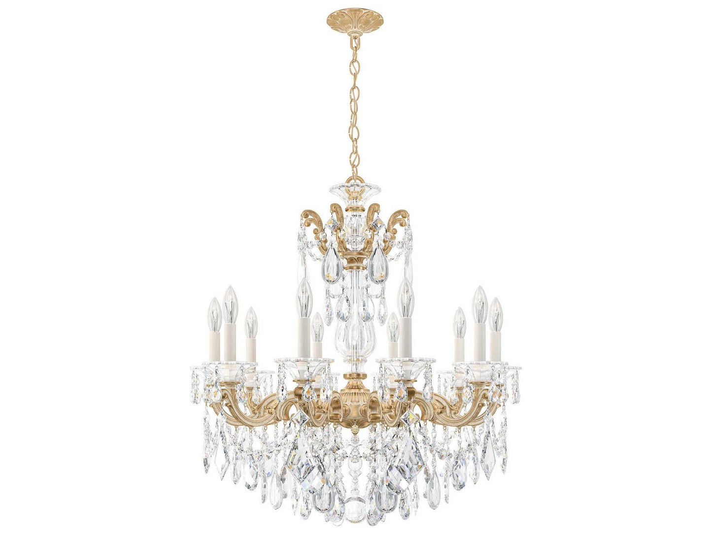 Schonbek 10-Light La Scala Candelabra Chandelier