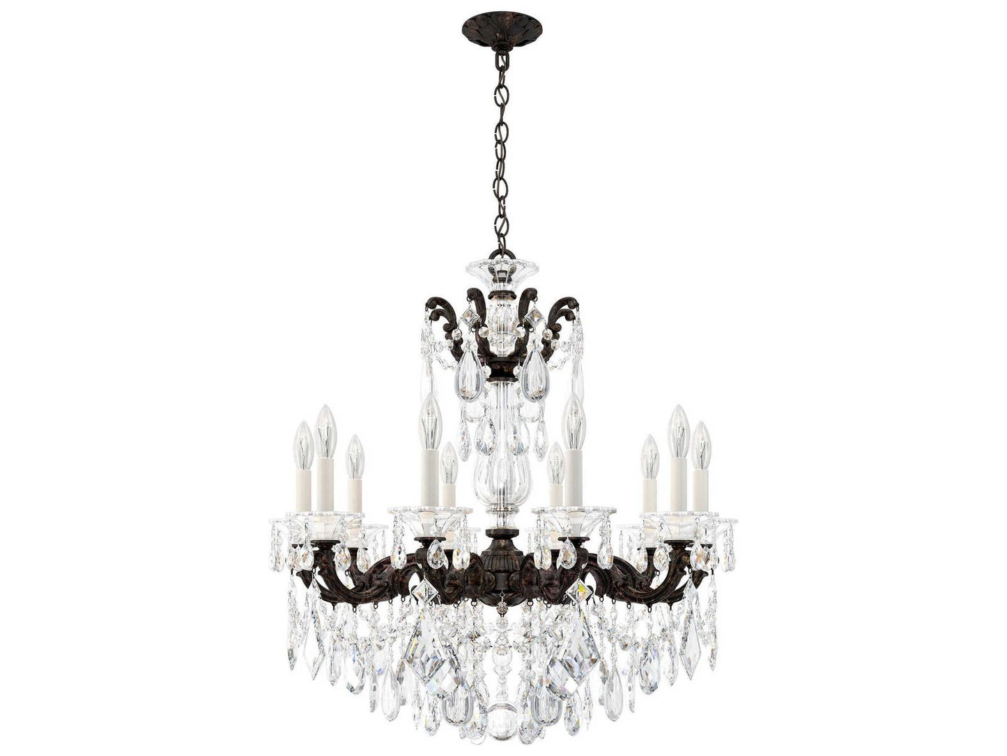 Schonbek 10-Light La Scala Candelabra Chandelier