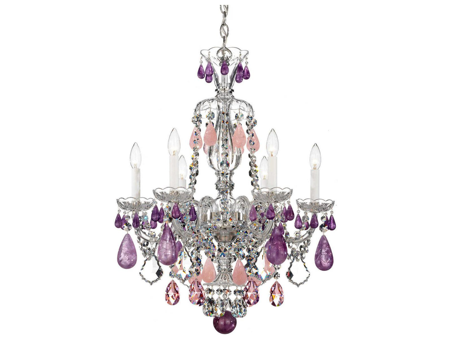 Schonbek 6-Light Hamilton Rock Crystal Chandelier