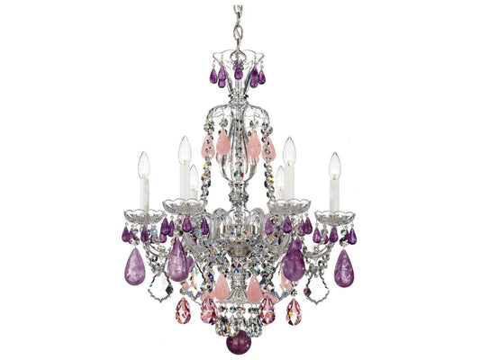 Schonbek 6-Light Hamilton Rock Crystal Chandelier