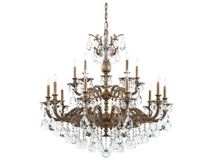 Schonbek 15-Light Milano Crystal Candelabra Chandelier