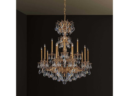 Schonbek 15-Light Milano Chandelier