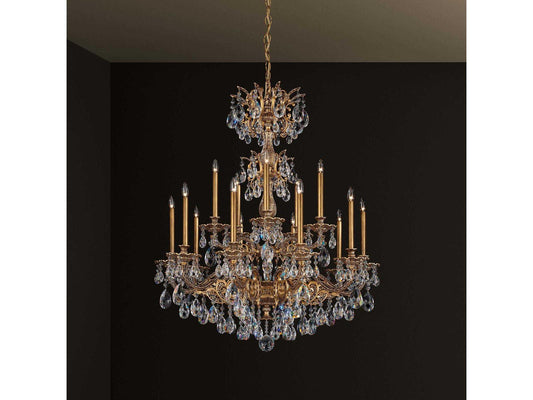 Schonbek 15-Light Milano Chandelier