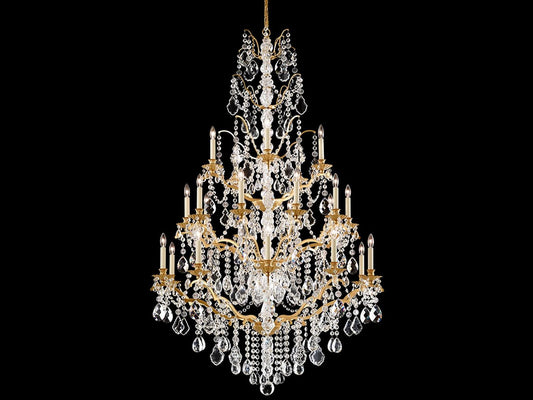 Schonbek 25-Light Bordeaux Crystal Candelabra Chandelier