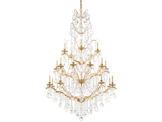Schonbek 25-Light Bordeaux Crystal Candelabra Chandelier