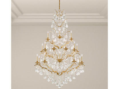 Schonbek 25-Light Bordeaux Crystal Candelabra Chandelier