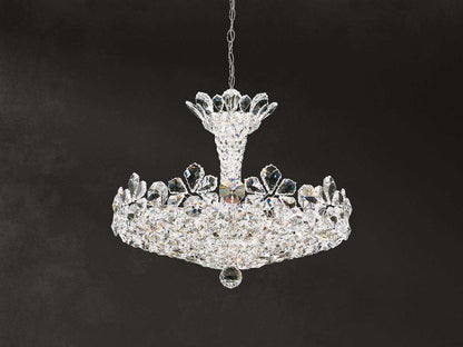 Schonbek Trilliane 15-Light Stainless Steel Chandelier with Clear Crystal