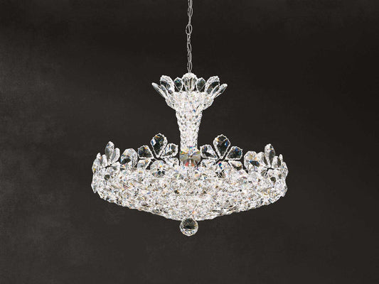 Schonbek Trilliane 15-Light Stainless Steel Chandelier with Clear Crystal