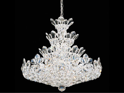 Schonbek Trilliane 24-Light Chandelier with Radiance Crystal in Polished Stainless Steel