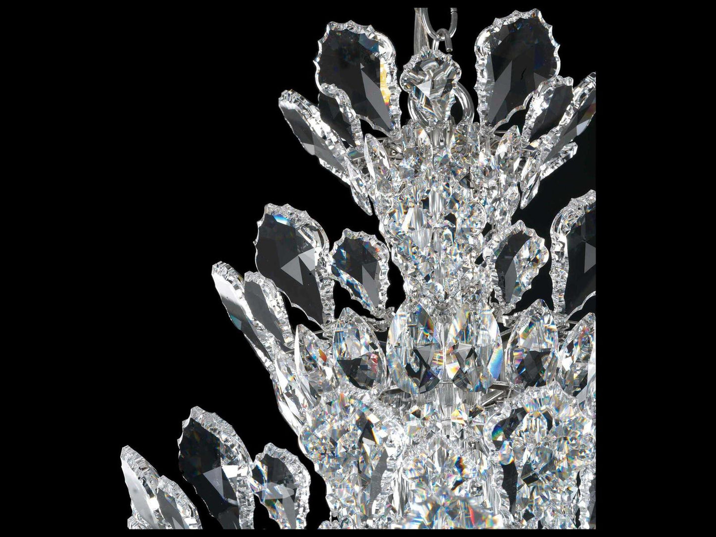Schonbek Trilliane 24-Light Chandelier with Radiance Crystal in Polished Stainless Steel
