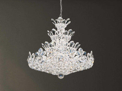 Schonbek Trilliane 24-Light Chandelier with Radiance Crystal in Polished Stainless Steel