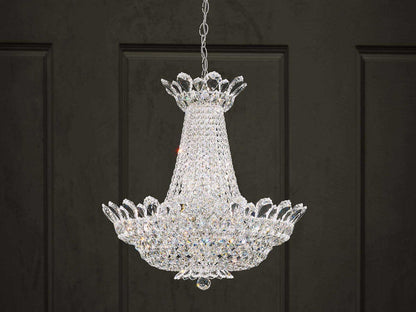 Schonbek Trilliane 24-Light Chandelier with Clear Heritage Crystal in Silver