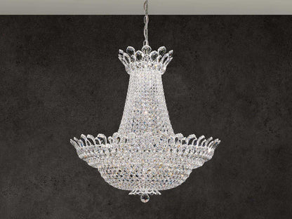 Schonbek Trilliane 53-Light Crystal Chandelier in Polished Silver