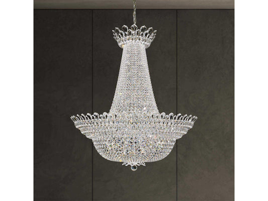 Schonbek 76-Light Trilliane Chandelier Polished Silver with Heritage Crystal