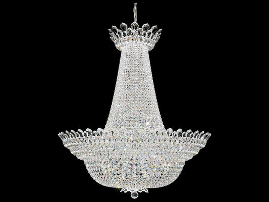 Schonbek 76-Light Trilliane Chandelier Polished Silver with Heritage Crystal