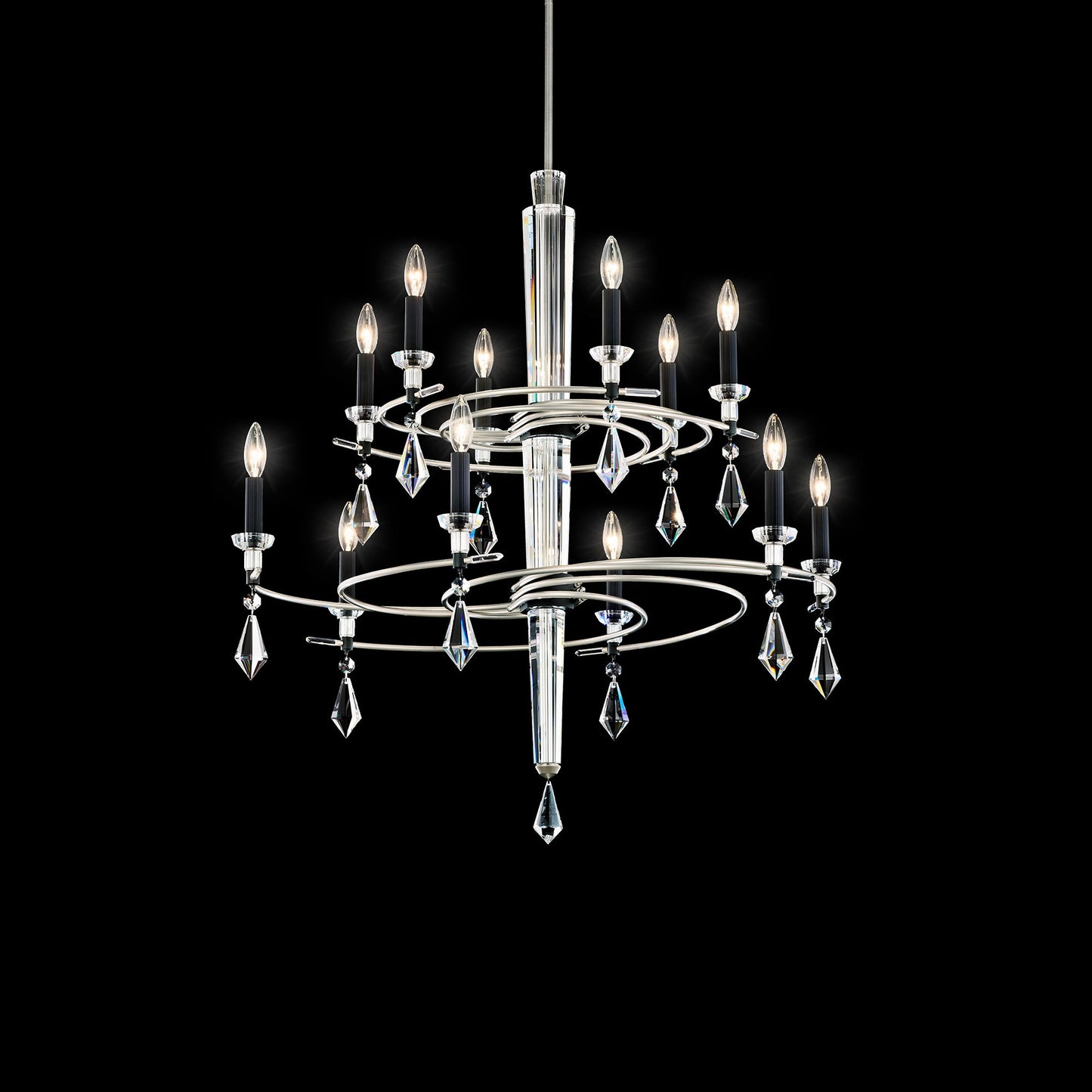 Schonbek Tempest 12-Light Two Tier Chandelier