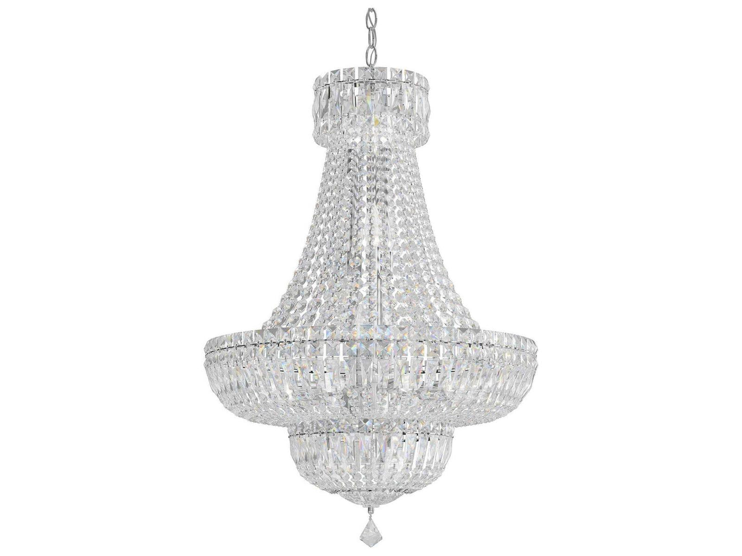 Schonbek Petit Crystal Deluxe 20-Light Empire Chandelier