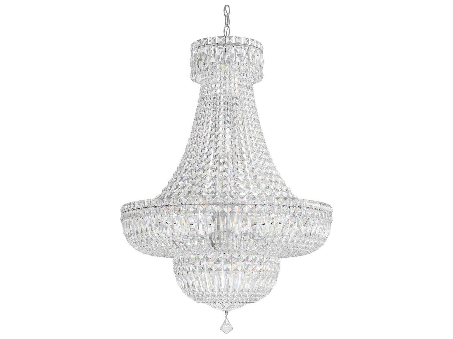 Schonbek 23-Light Petit Crystal Deluxe Empire Chandelier