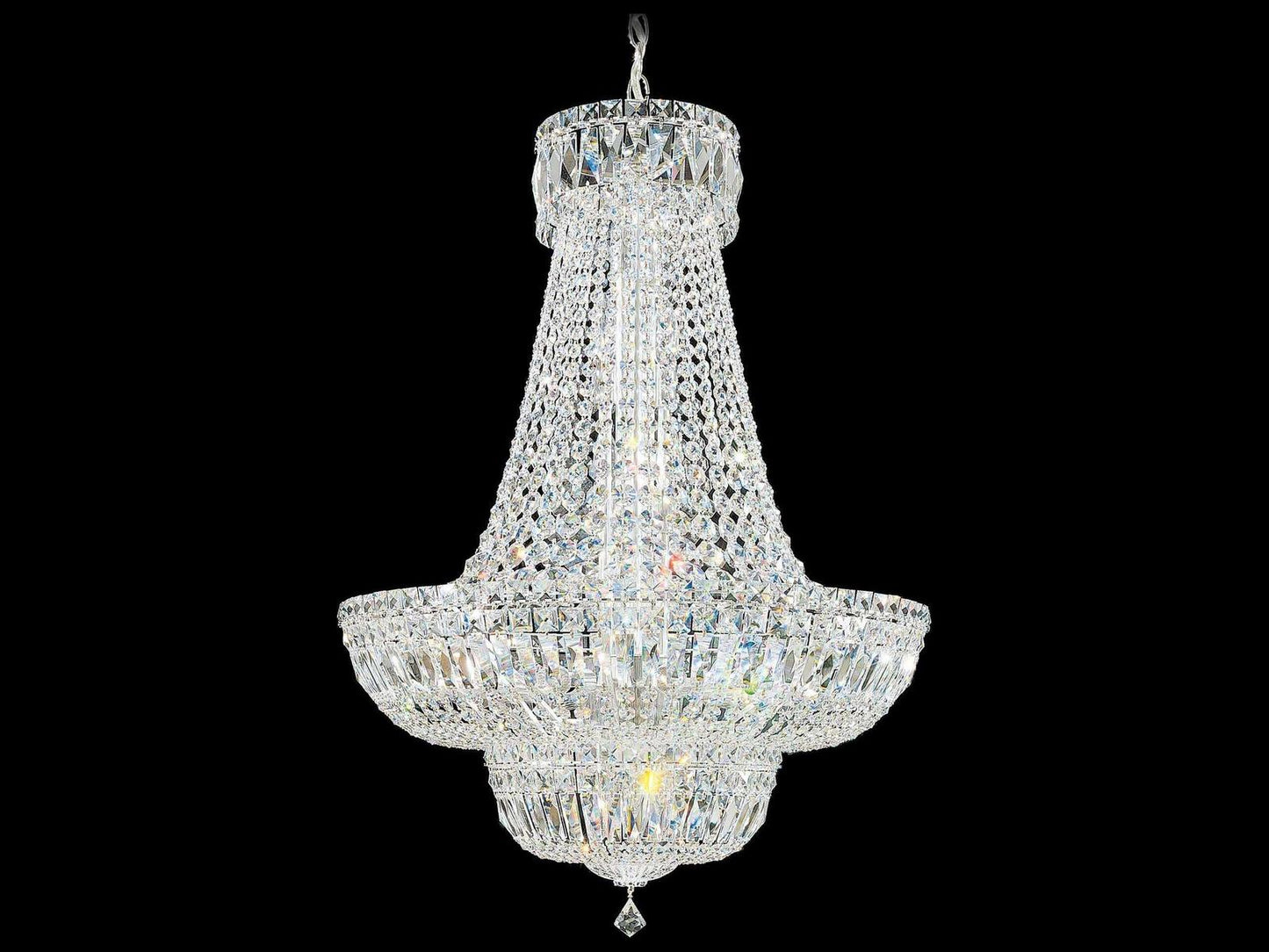 Schonbek 23-Light Petit Crystal Deluxe Empire Chandelier