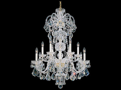 Schonbek 12-Light Olde World Crystal Candelabra Chandelier