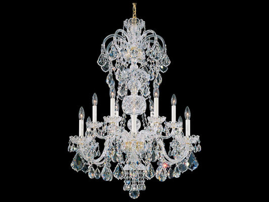 Schonbek 12-Light Olde World Crystal Candelabra Chandelier