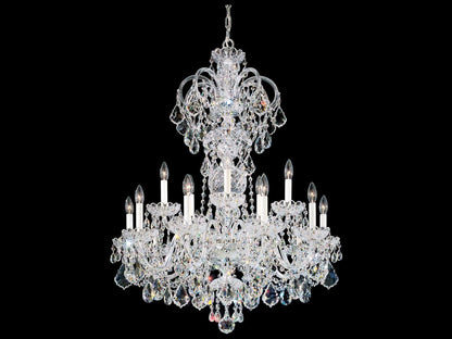 Schonbek 15-Light Olde World Crystal Candelabra Chandelier