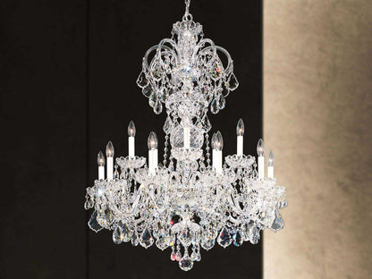 Schonbek 15-Light Olde World Crystal Candelabra Chandelier