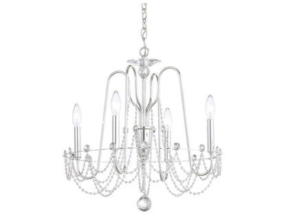 Schonbek Esmery 4-Light Crystal Candelabra Chandelier