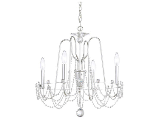 Schonbek Esmery 4-Light Crystal Candelabra Chandelier