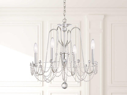 Schonbek Esmery 4-Light Crystal Candelabra Chandelier