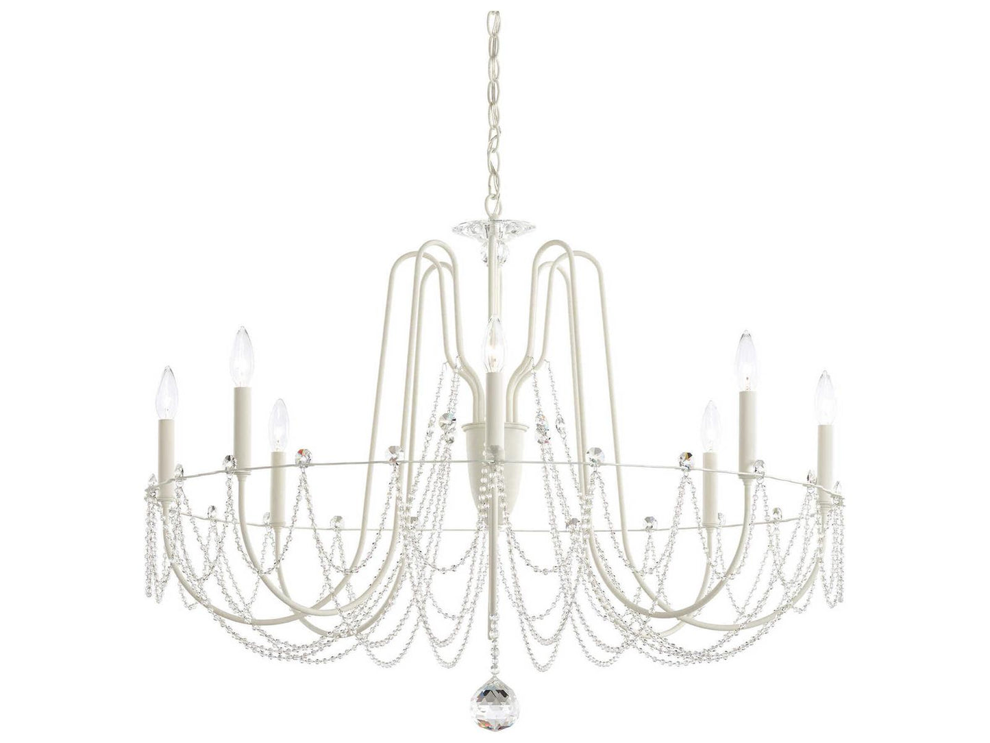 Schonbek 8-Light Esmery Candelabra Chandelier with Crystal Accents
