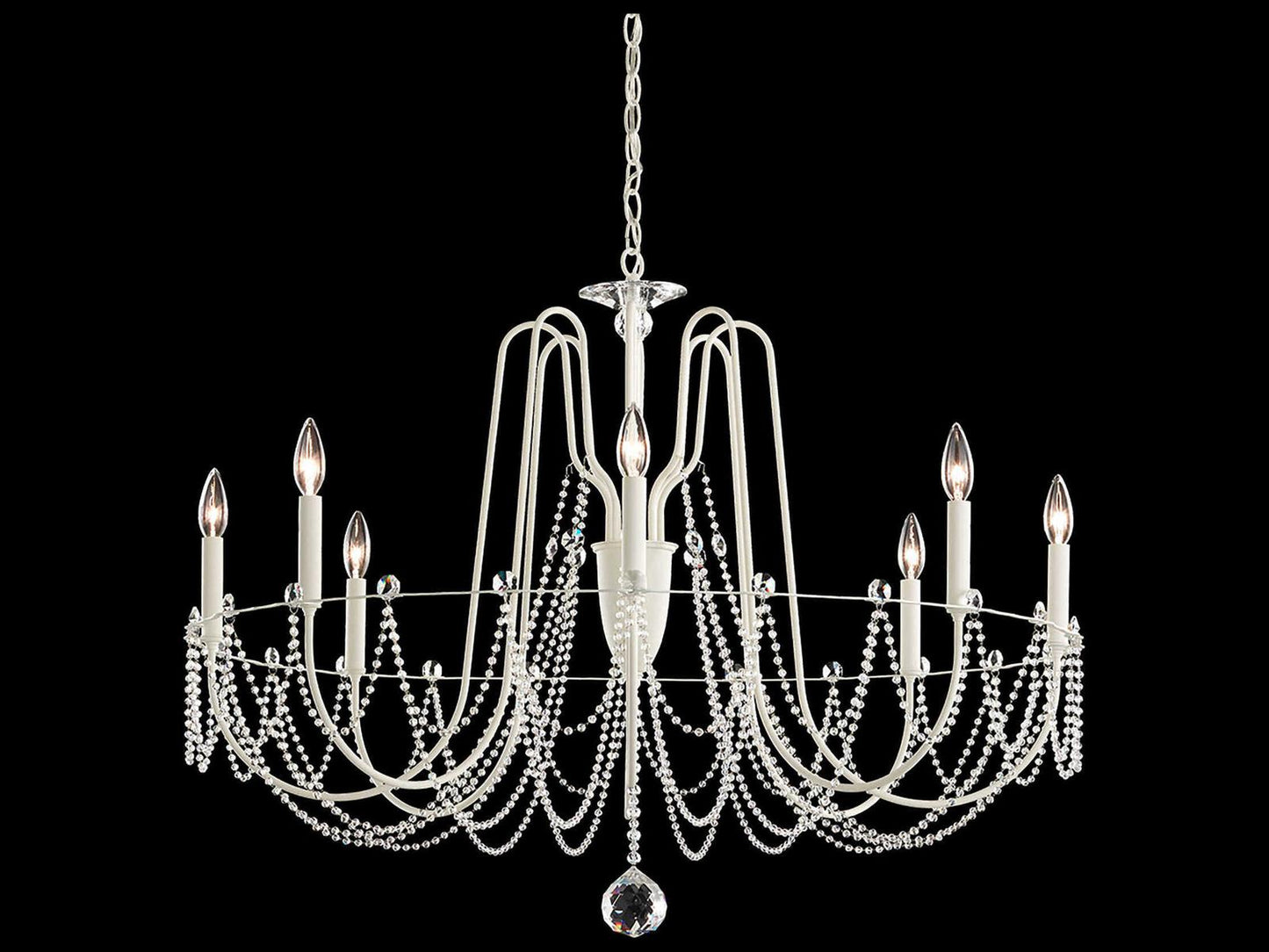 Schonbek 8-Light Esmery Candelabra Chandelier with Crystal Accents