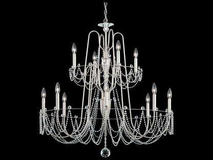 Schonbek 12-Light Esmery Candelabra Chandelier with Optic Crystal