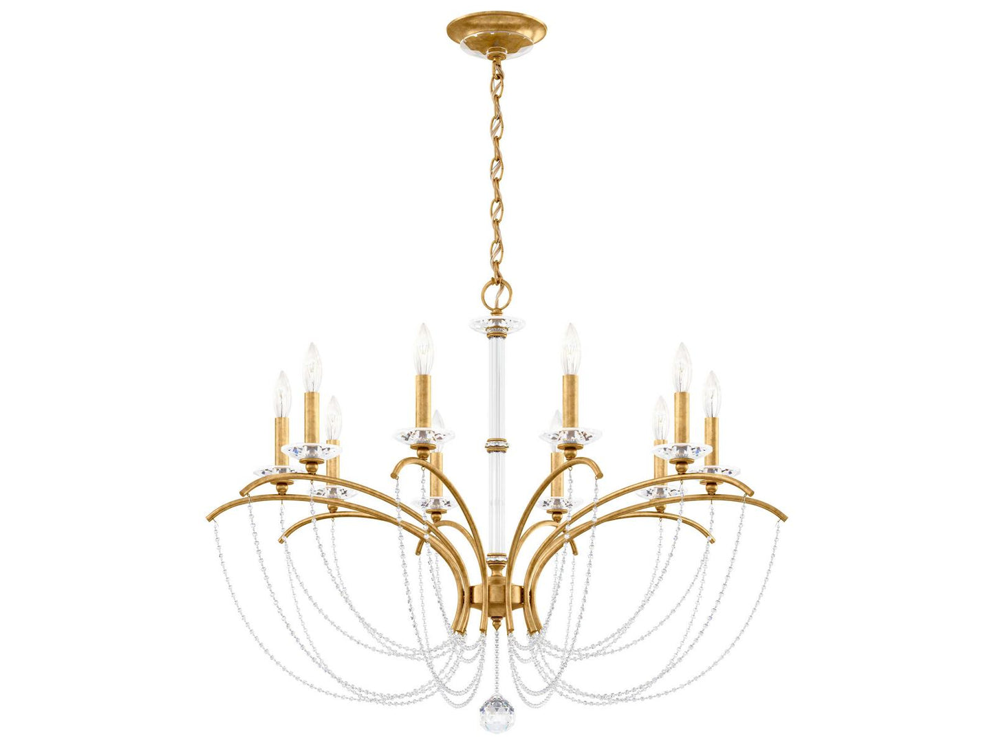 Schonbek 10-Light Priscilla Crystal Candelabra Chandelier
