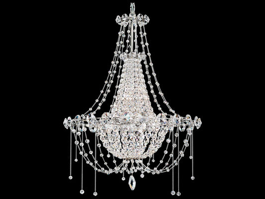 Schonbek Chrysalita 6-Light Crystal Empire Chandelier in Polished Stainless Steel
