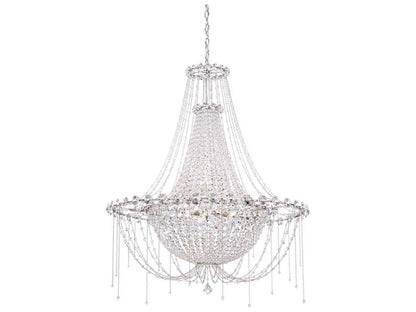 Schonbek Chrysalita 8-Light Stainless Steel Crystal Empire Chandelier