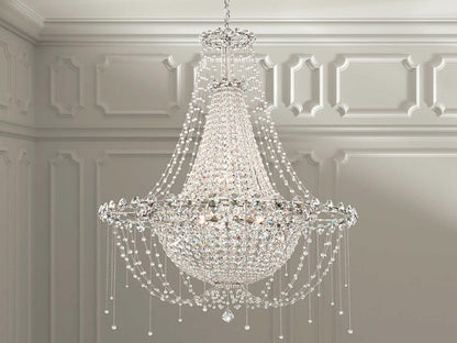 Schonbek Chrysalita 8-Light Stainless Steel Crystal Empire Chandelier