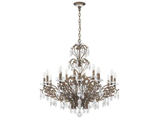 Schonbek Filigrae 18-Light Crystal Candelabra Chandelier