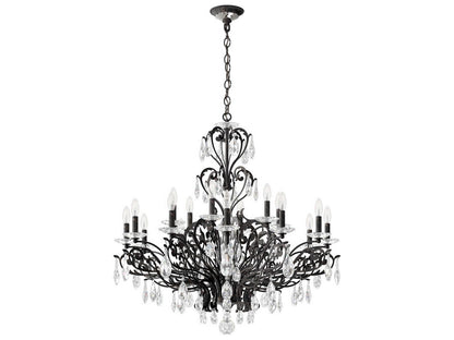 Schonbek Filigrae 18-Light Crystal Candelabra Chandelier