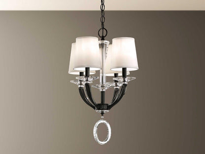 Schonbek Emilea 4-Light Chandelier with Clear Optic Crystal