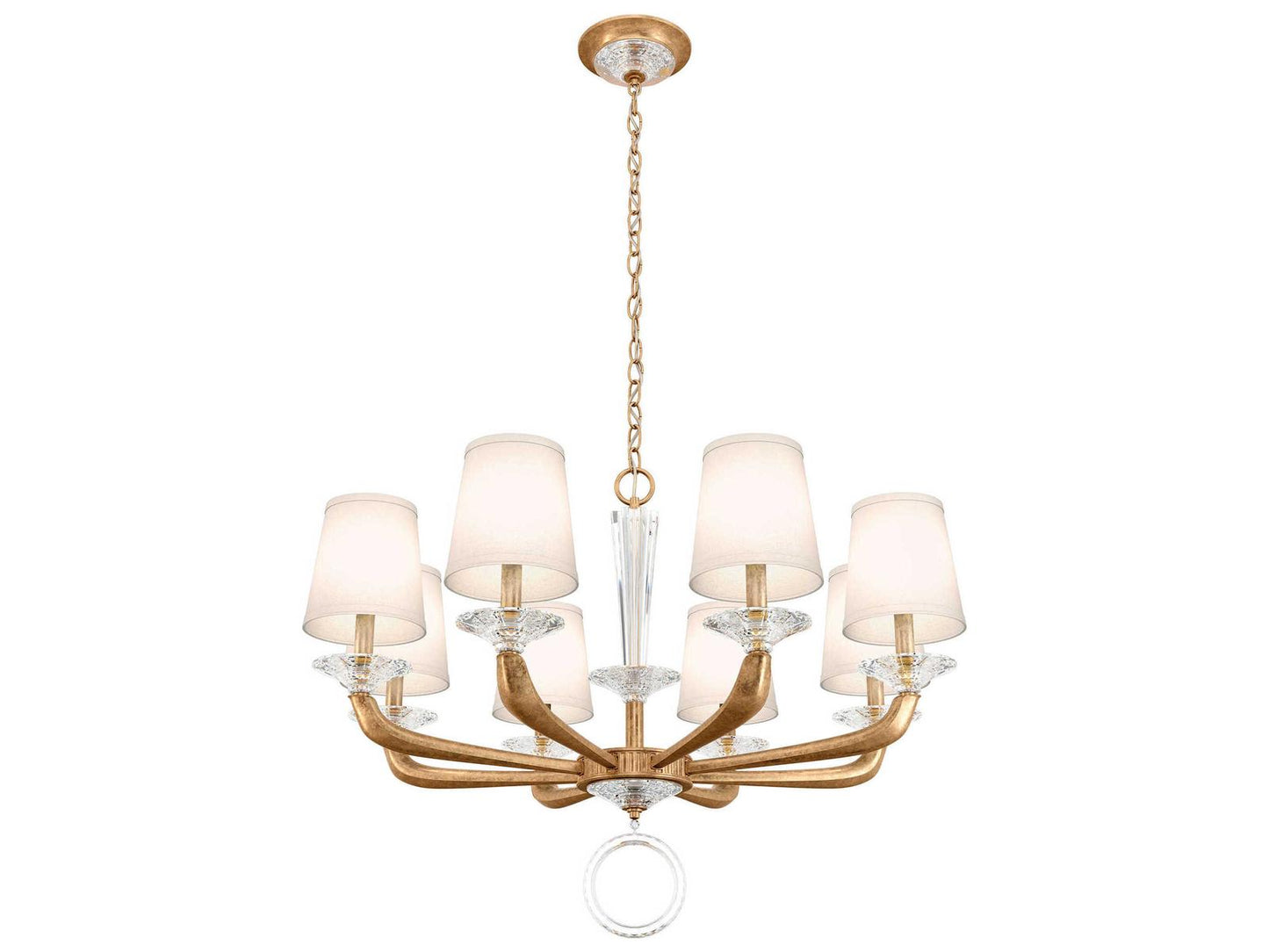 Schonbek Emilea 8-Light Crystal Candelabra Empire Tiered Chandelier