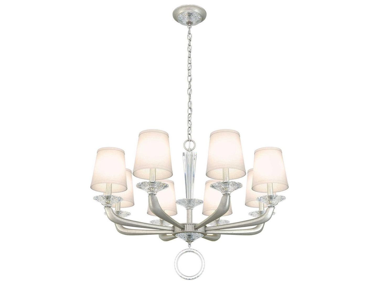 Schonbek Emilea 8-Light Crystal Candelabra Empire Tiered Chandelier
