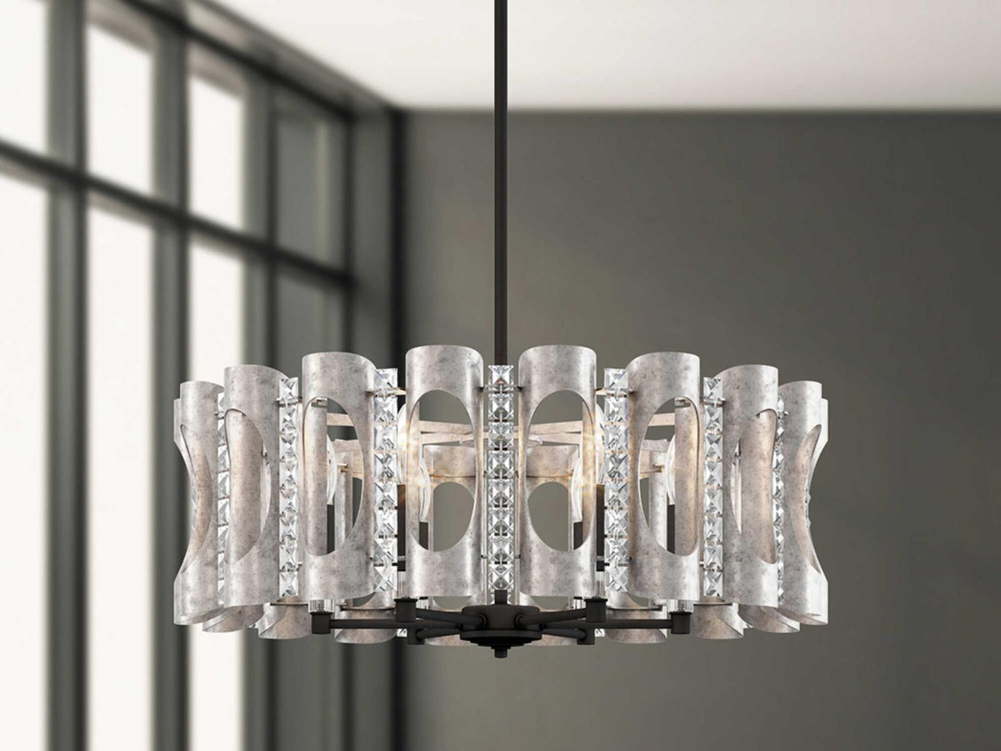 Schonbek Twilight 6-Light Chandelier with Crystal Accents