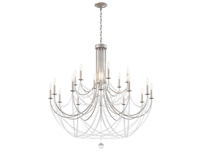 Schonbek Verdana 18-Light Antique Silver Crystal Chandelier