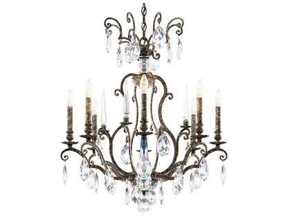 Schonbek 8-Light Renaissance Nouveau Candelabra Chandelier in Heirloom Bronze
