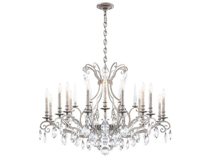 Schonbek Renaissance Nouveau 18-Light Grand Chandelier in Antique Silver