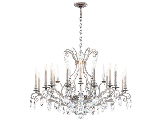Schonbek Renaissance Nouveau 18-Light Grand Chandelier in Antique Silver